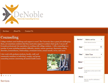 Tablet Screenshot of denoble-university-counseling.com